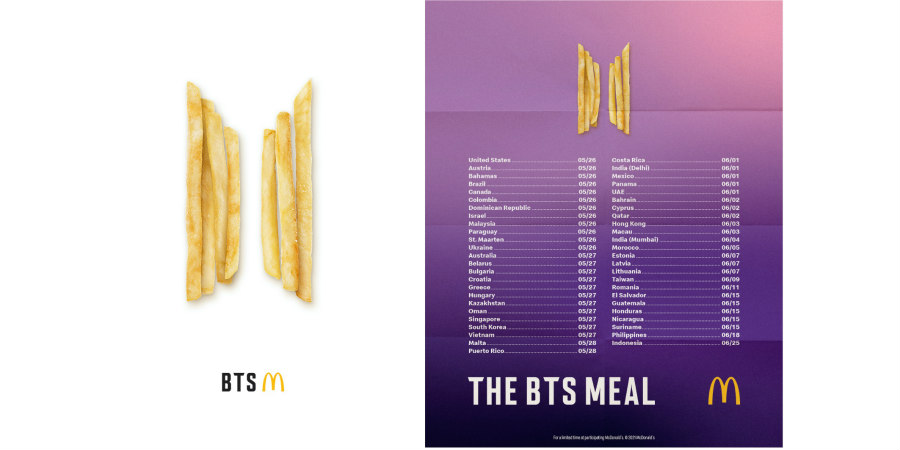 H ΜcDonald’s™ σε συνεργασία με τους  BTS  φέρνει στα εστιατόριά της το αγαπημένο γεύμα του δημοφιλούς συγκροτήματος
